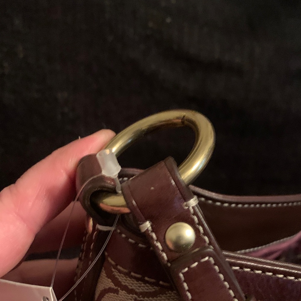 Coach Patchwork Leather Shoulder Bag - Picture 8 of 12